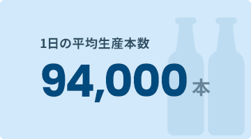 1日の平均生産本数 94,000本